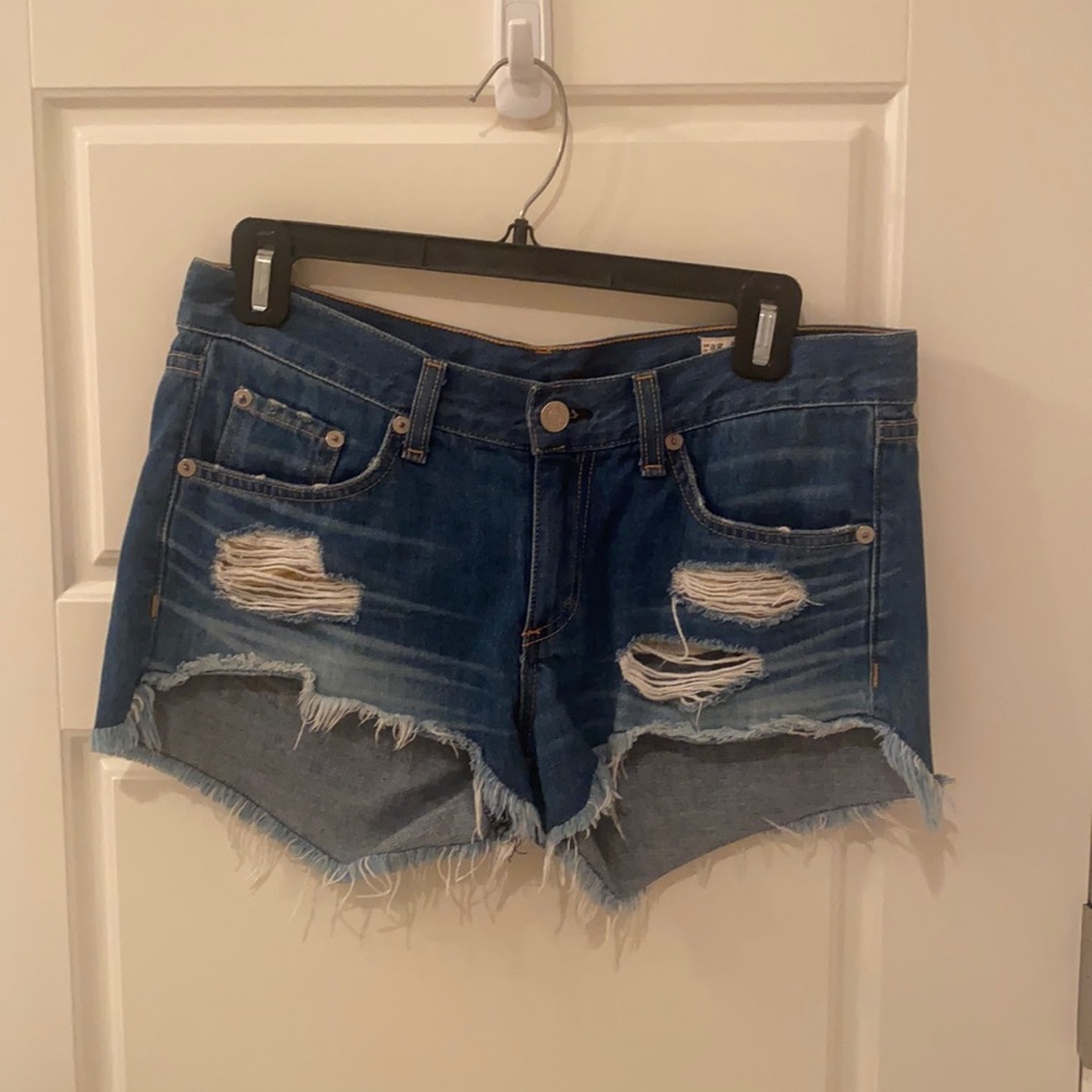 Rag and Bone Jean Shorts Low Rise Size 25